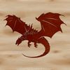 Mythical Dragon Illustration in SVG Format A colorful illustration of a mythical dragon in various formats including SVG.