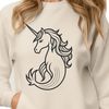 A mythical creature with the upper body of a mermaid and the lower body of a horse, depicted in a vector format.