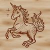 An illustration of a mythical unicorn, suitable for vector design and commercial use.