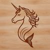 Mythical Mermaid-Horse Hybrid Illustration Mythical creature design featuring a unimaid, a unique blend of unicorn and mermaid elements.