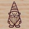 Standing Knome Creature Illustration Illustrated depiction of a standing mythical creature known as a knome.