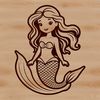 Free Vector Mermaid Art An illustration of a mermaid in vector format, suitable for various digital applications.
