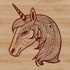 Beautiful Mythical Creature Illustration A mythical creature with an ornate head, reminiscent of fairy tale illustrations.