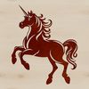 Beautiful Unicorn Clipart for Design A fantasy creature with a horse body and a single horn protruding from its forehead.