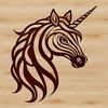 Whimsical Vector Fairy Tale Creature An illustration of a unicorn, a traditional fairy tale subject, created as vector art.