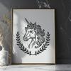 Unicorn Clip Art In SVG, PNG, PDF And DXF File Formats