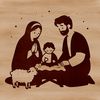 Free Nativity Scene SVG cut file for commercial or personal use, ideal for crafting and DIY projects.