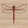 Vector artwork featuring a majestic dragonfly design, ideal for crafting and graphic applications.