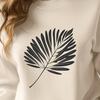 Detailed Leaf Design Illustration A high-resolution vector image of a single leaf with detailed shapes and lines.
