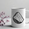 Geology Vector Art Design A detailed illustration of a rock with texture and geological features, suitable for vector design.