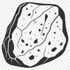 Simple Rock Vector Illustration A simple 2D illustration of a rock in vector format.