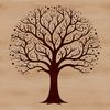 Vector Tree Design for Free Download A stylized illustration of a tree with branches and leaves, suitable for vector graphics designs.