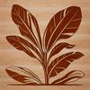 Intricate Leaf Illustration for Vector Projects A stylized illustration of a single leaf with intricate details, suitable for vector graphics and cutting machine projects.