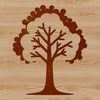 Vector Nature Graphic Design A stylized illustration of a tree with a simple design.