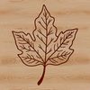 Natural Element Graphic A single green leaf with smooth edges, suitable for digital design projects.