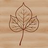 Nature's Emblem A high-resolution SVG leaf icon suitable for digital design and cutting machines.