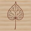 Stylized Leaf Vector A stylized digital representation of a single leaf, suitable for vector-based designs.