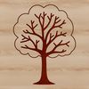 Tree Illustration in Various Growth Stages A detailed illustration of a tree in various growth stages.