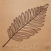 Nature-Inspired Leaf Vector Art A green leaf illustration with veins and edges.