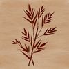 Nature's Beauty Clip Art Vector A single green leaf with veins and edges, suitable for vector art and cutting machine designs.