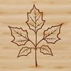 A vector design featuring a stylized representation of a leaf in various angles.