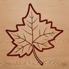 Vector Leaf Design with Veins and Edges A stylized illustration of a single leaf with detailed veins and edges, suitable for vector design projects.