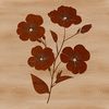 An intricately designed vector graphic of a single wild flower.