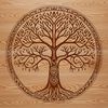 Nature-Inspired Tree Graphic Illustrated tree graphic for digital use.