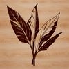 Nature's Delight Vector Leaf An intricately detailed leaf illustration in scalable vector format.