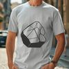 Geometric Vector Rock Illustration A digital representation of a rock in vector format, suitable for various design applications.