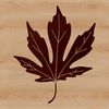 Stylized Digital Leaf SVG Design A stylized digital leaf illustration in vector format, suitable for various design applications.