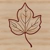 Vector Nature Icon - Single Leaf A single, detailed leaf with veins and edges, suitable for vector design projects.