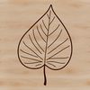 Isolated Green Leaf Icon An isolated vector graphic representation of a green leaf in various shades, suitable for digital use.