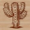 Spiny Succulent Vector Graphic Illustration of a desert plant with sharp spines, suitable for gardening and nature designs.