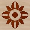 Single Tall Sunflower Vector Art An illustration of a single tall sunflower in bloom against a neutral background.