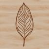 A stylized illustration of a leaf in vector format, suitable for various design applications.