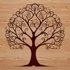 A stylized illustration of a tree with intricate details, suitable for vector design projects.
