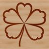 Beautiful Clover Leaf Graphic A single clover leaf illustration in vector format.