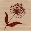 Whimsical Wildflower SVG Vector A colorful illustration of a wild flower with petals in shades of yellow and orange, set against a white background.