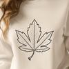 Beautiful Botanical Vector A high-quality vector leaf illustration suitable for cutting machines and stencils.