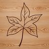 A single green leaf with veins and stem, suitable for vector art and design projects.