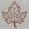 A stylized vector representation of a natural leaf with serrated edges.