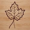 Free SVG Graphic for Cutting Machines A green leaf with veins and edges, suitable for vector graphics and cutting machine designs.
