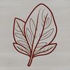 Lone Leaf Silhouette Design SVG A vector graphic representation of a lone leaf with intricate details.