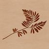 Free Digital Leaf Graphic for Design A stylized digital leaf illustration suitable for vector design projects in formats like PDF and DXF.