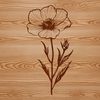 Wildflower SVG Clip Art Vector Image A colorful illustration of a wildflower in bloom, suitable for use in graphic design projects.