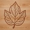Natural Leaf Graphic for Design A digital leaf design suitable for vector graphics, illustration, and design projects.