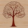 Stylized Tree Illustration A stylized illustration of a tree with a simple design, suitable for various digital applications.