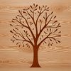 A stylized illustration of a tree with intricate details, suitable for use in graphic design projects.