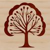 A detailed illustration of a tree with branches and leaves, created using vector art techniques.